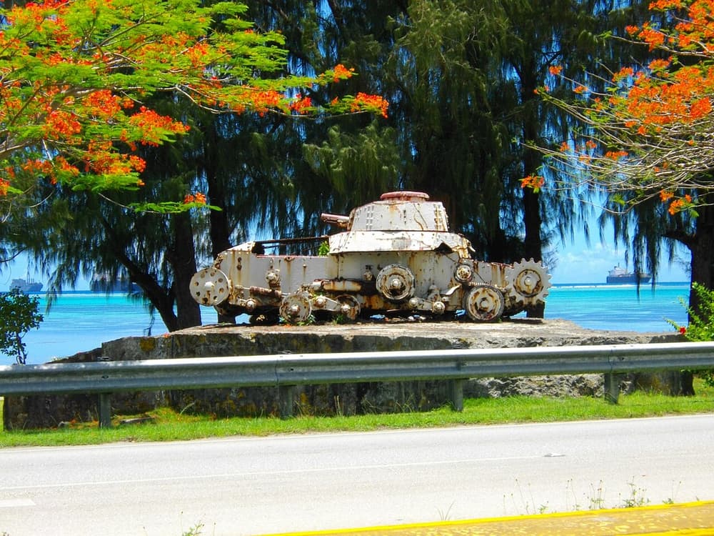 World War II Japanese Tank and Bunker