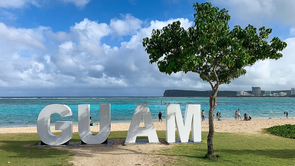 A big GUAM sign at Ypao Beach (49331975366)